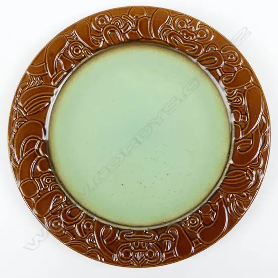 A Crown Lynn Wharetana ware wall plate