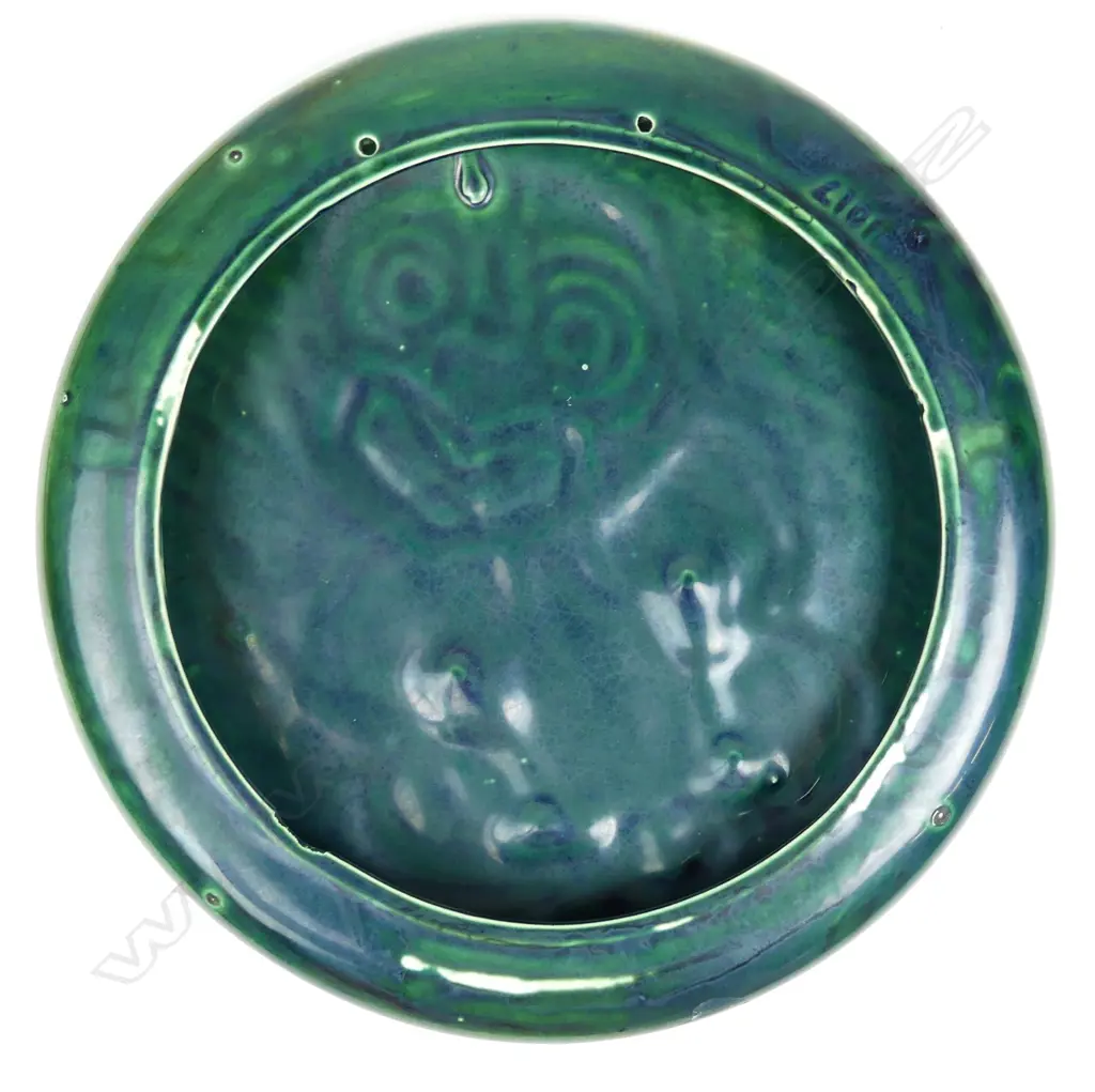 A Crown Lynn Wharetana Maori Art Pottery wall plaque Image 1++