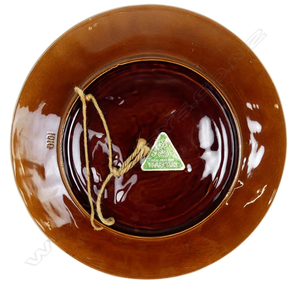 A Crown Lynn Wharetana Maori Art Pottery wall plaque Image 1++