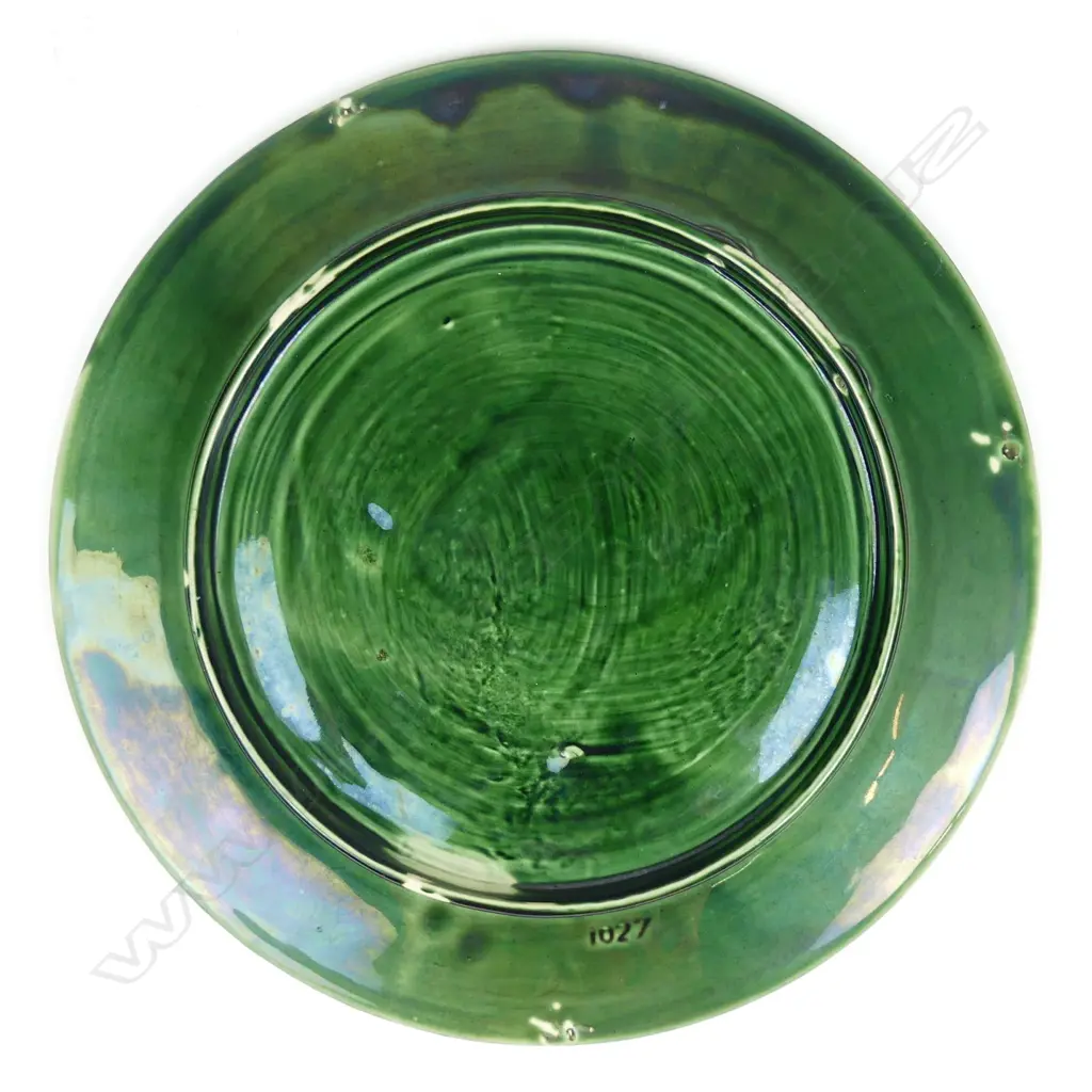 A Crown Lynn Wharetana Maori Art Pottery 'Maori Chief' wall plate Image 1++