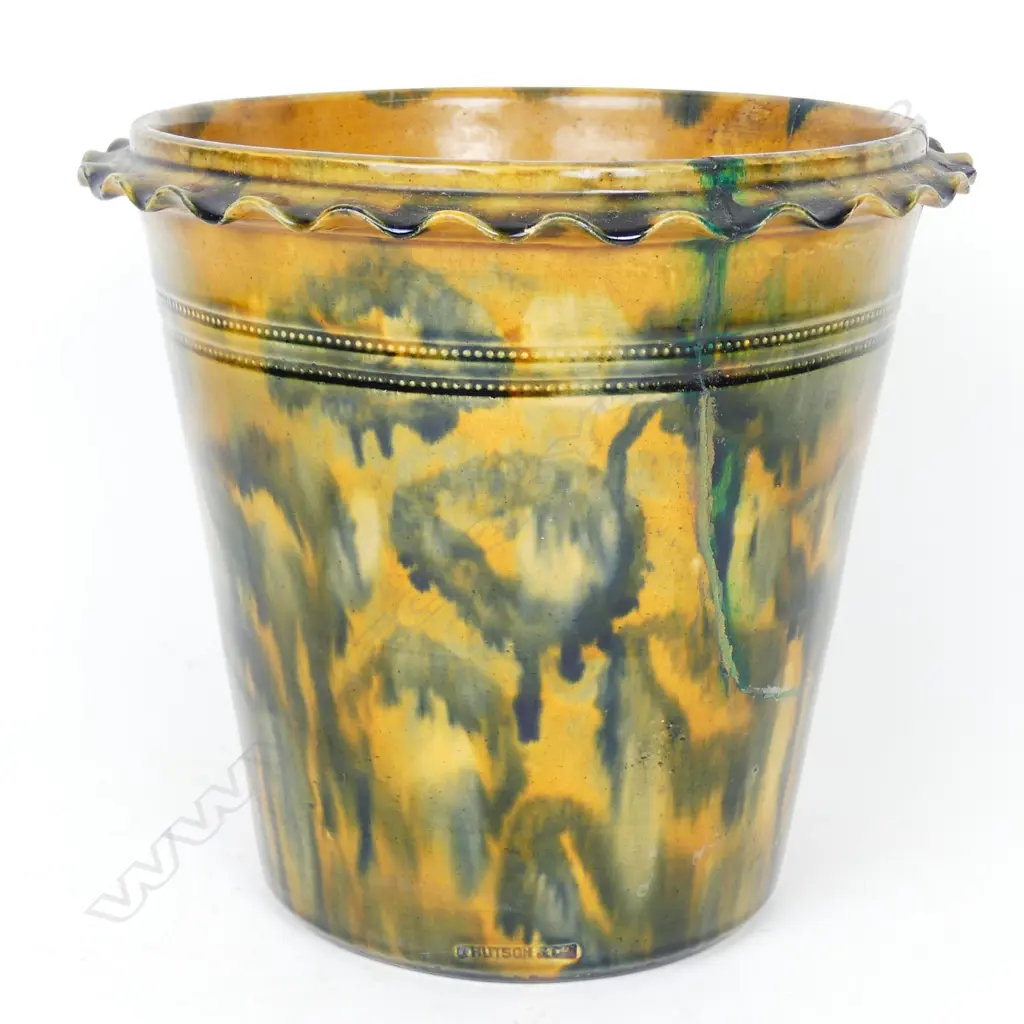 A Hutson Pottery majolica jardiniere Image 1++