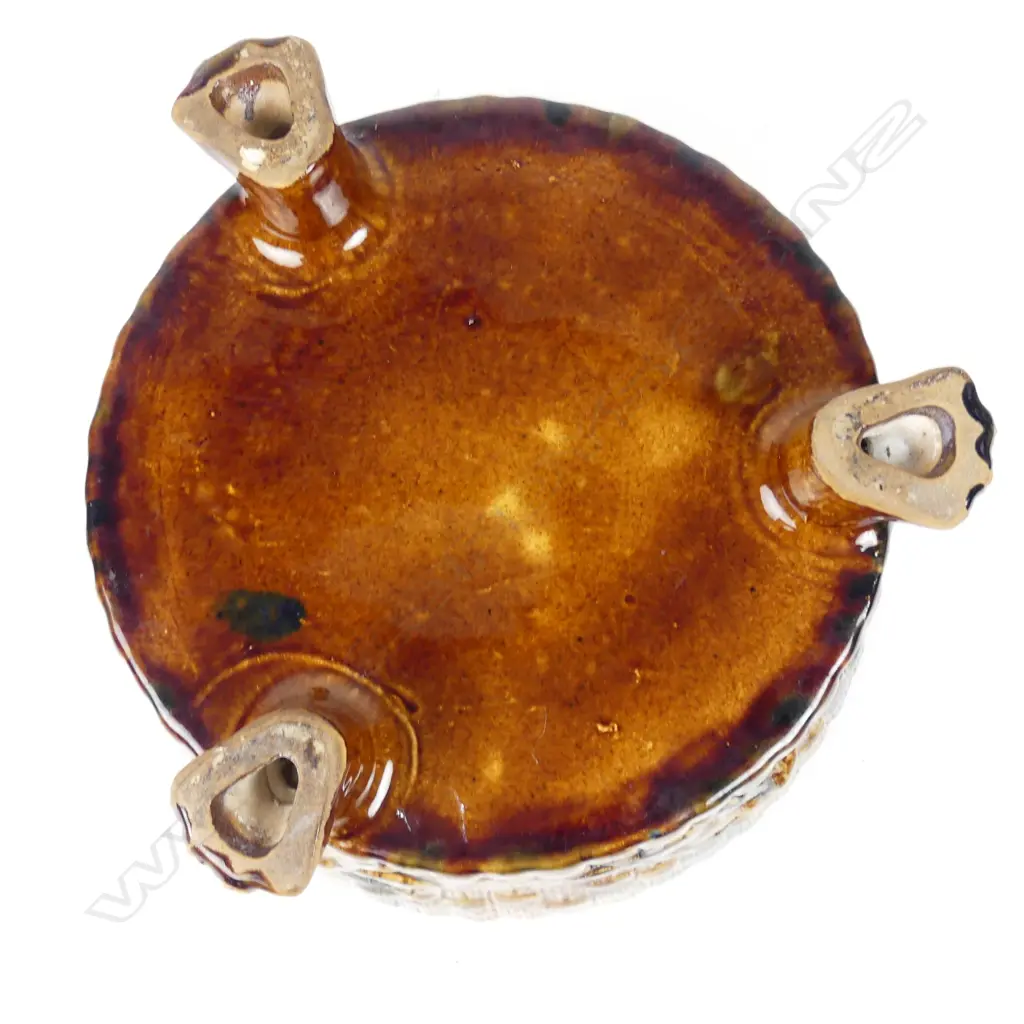 A majolica glazed planter base attributed to Peter Hutson & Co. Image 1++