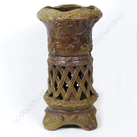 A Benhar Pottery salt glazed umbrella stand