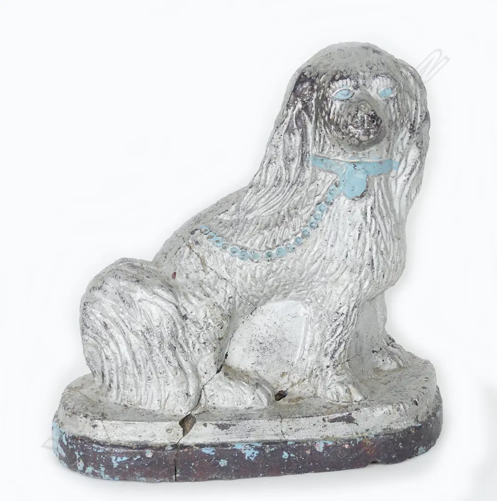 An N.Z. colonial pottery mantel dog Image 1++
