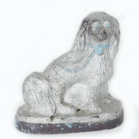 An N.Z. colonial pottery mantel dog