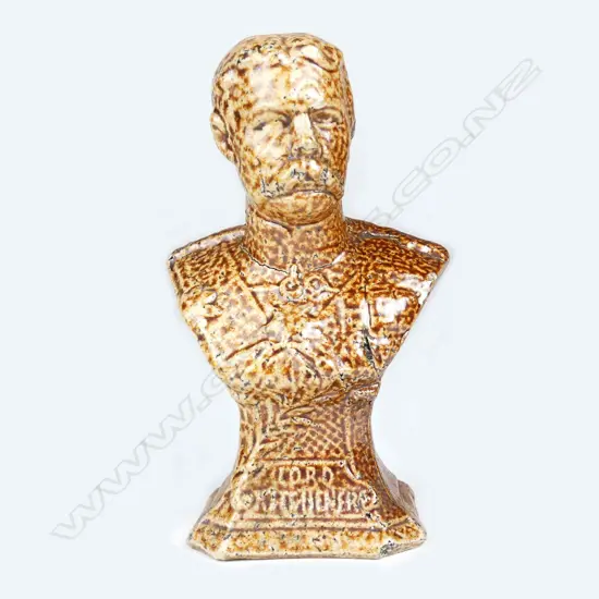 A c.1900 salt glazed bust of 'Lord Kitchener'