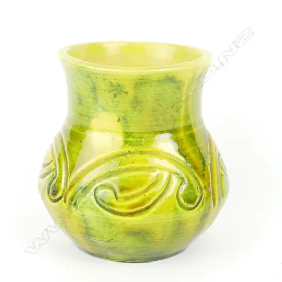 A Briar Gardner uncommon Maori decorated vase