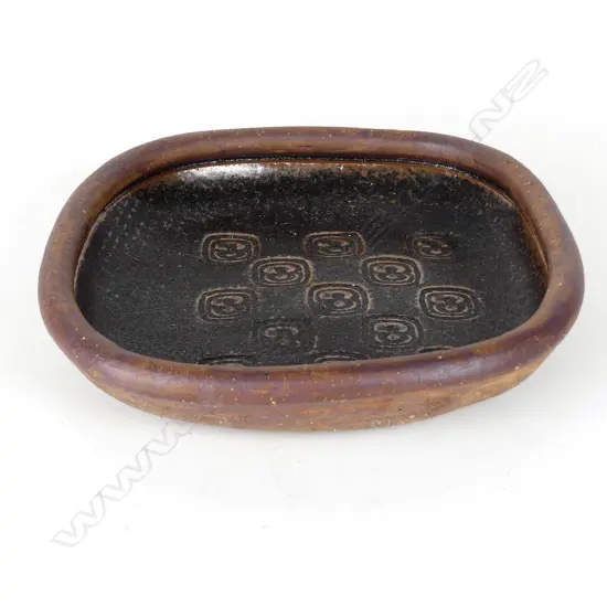 A Len Castle press moulded dish