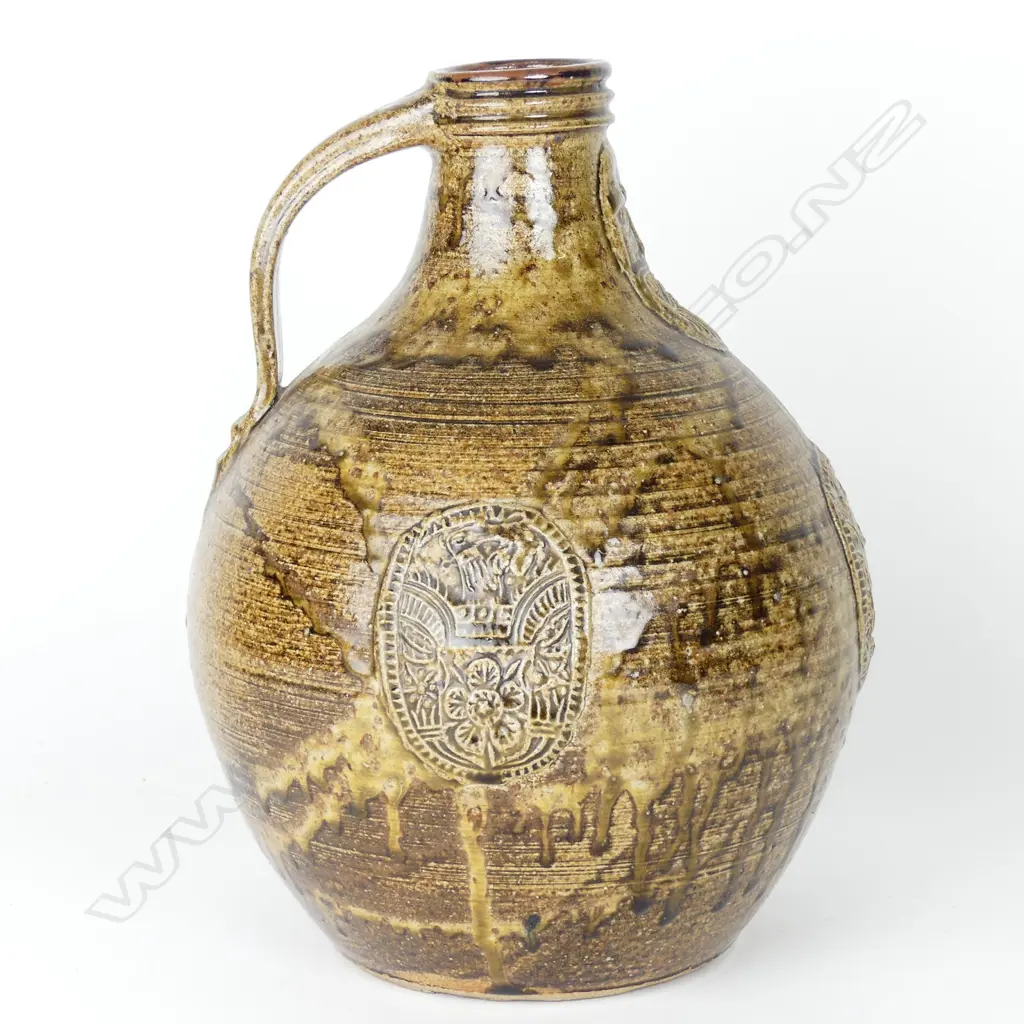 A Graeme Storm salt glazed stoneware bellarmine Image 1++