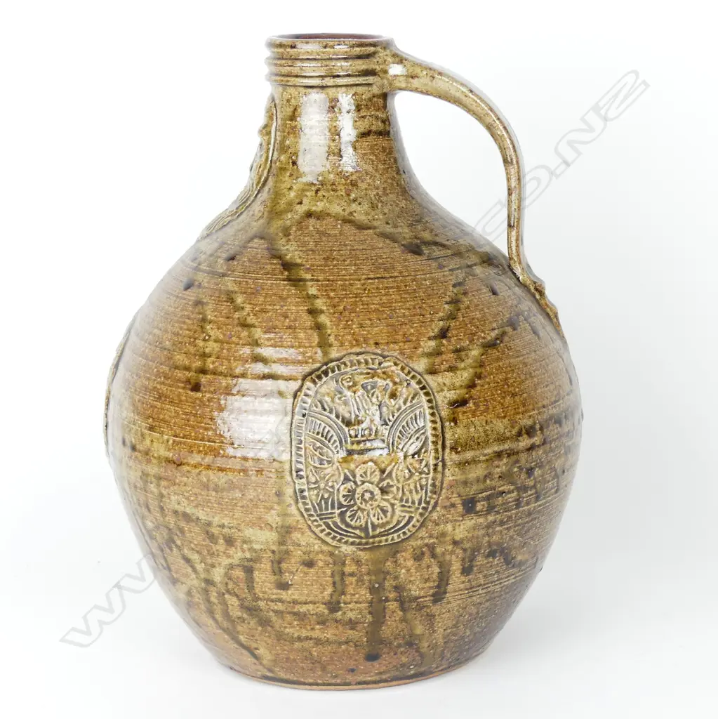 A Graeme Storm salt glazed stoneware bellarmine Image 1++