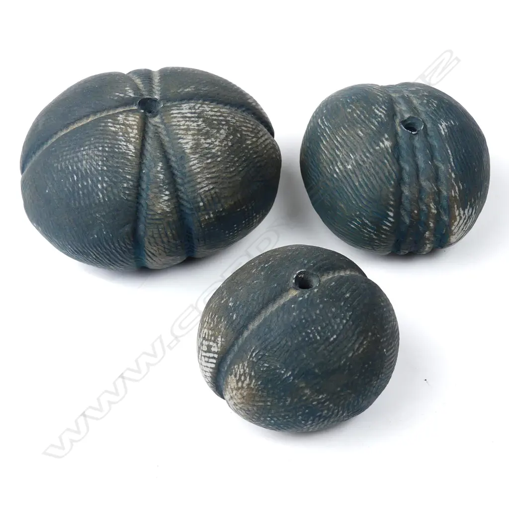 Three Chester Nealie porcelain sedge grass vases Image 1++