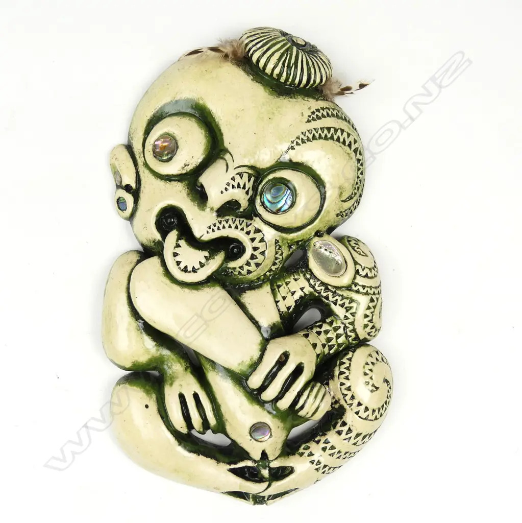 A modern ceramic glazed tiki Image 1++