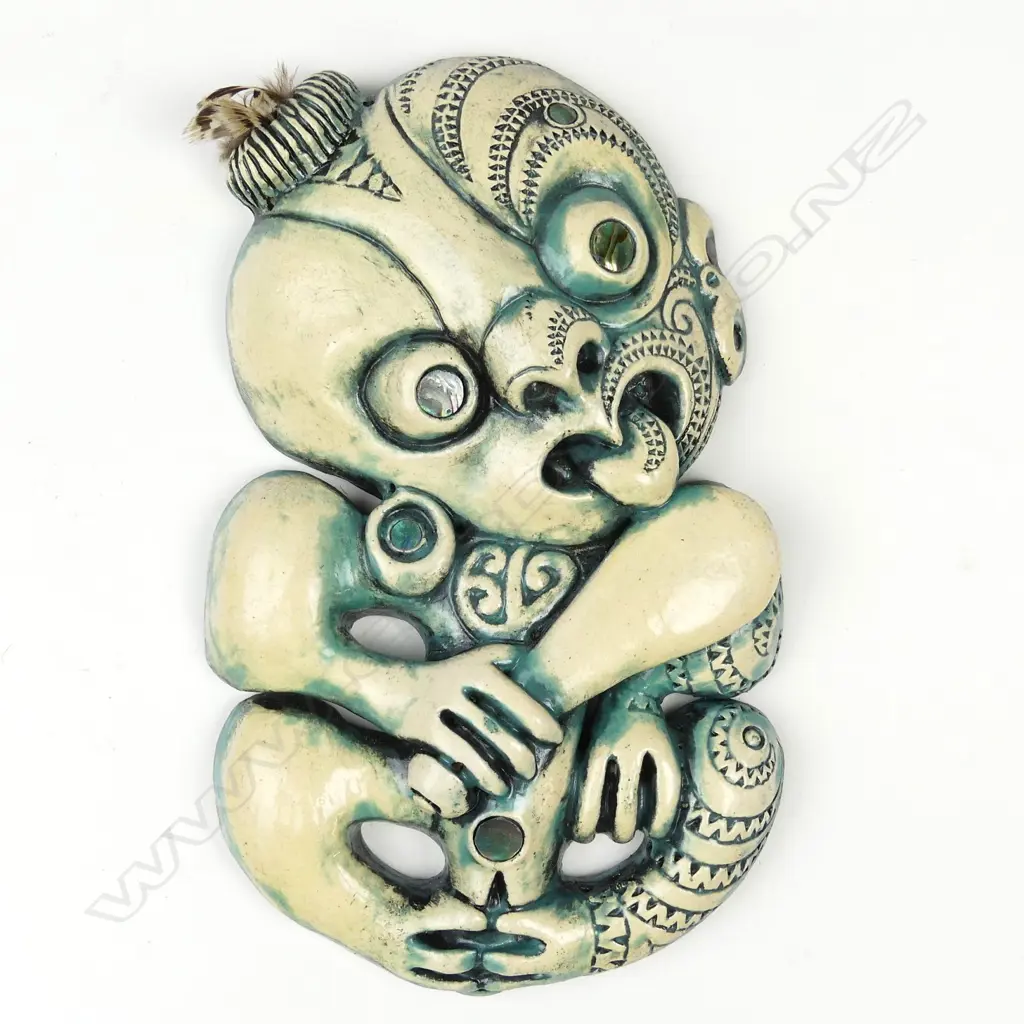 A modern ceramic glazed tiki Image 1++