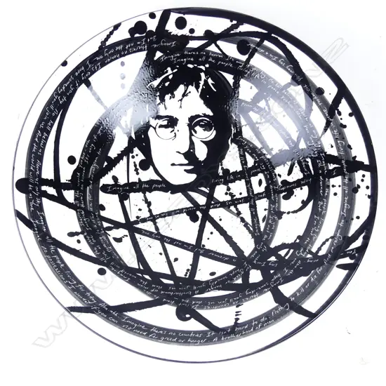 A large Jengis Poor pottery bowl