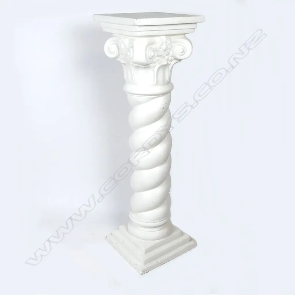 A reproduction cast plaster pedestal stand Image 1++