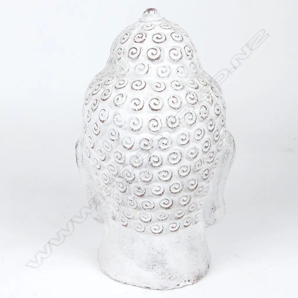 A cast earthenware buddha head Image 1++
