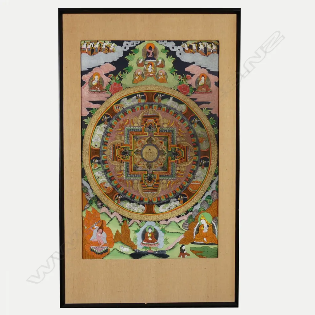 A large Tibetan Buddhist thangka Image 1++