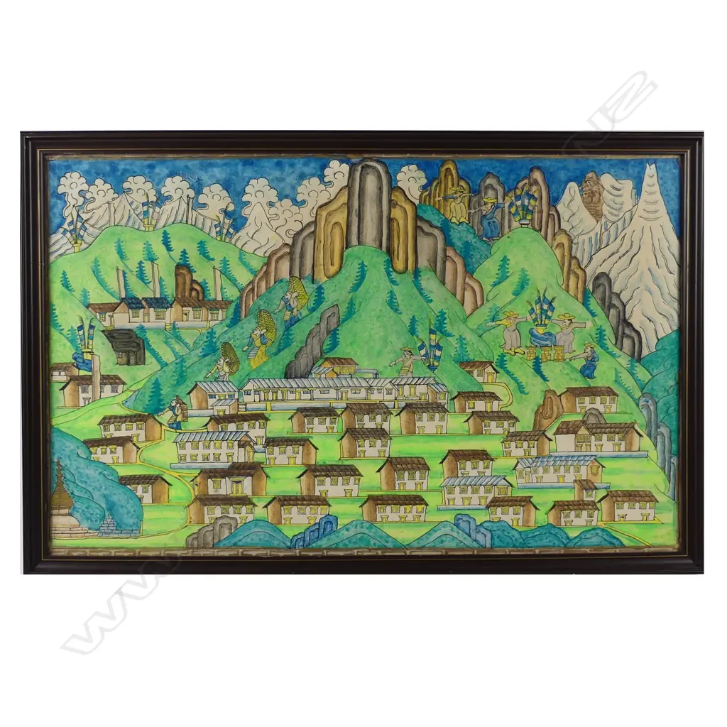 A large Tibetan Buddhist thangka Image 1++