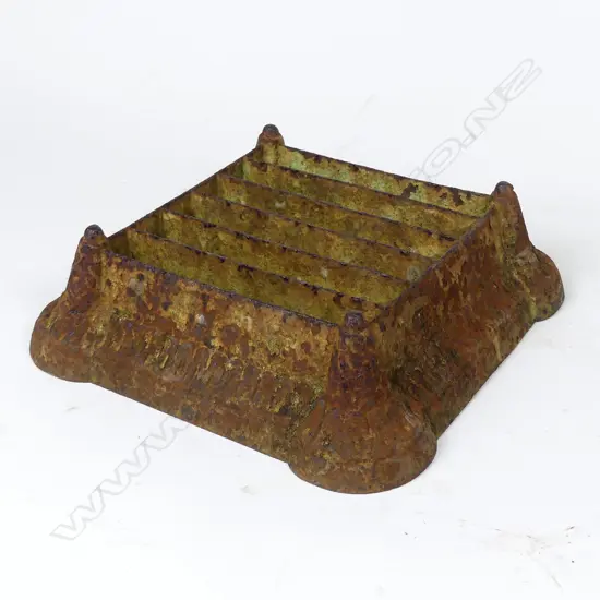 A Victorian cast iron boot scraper