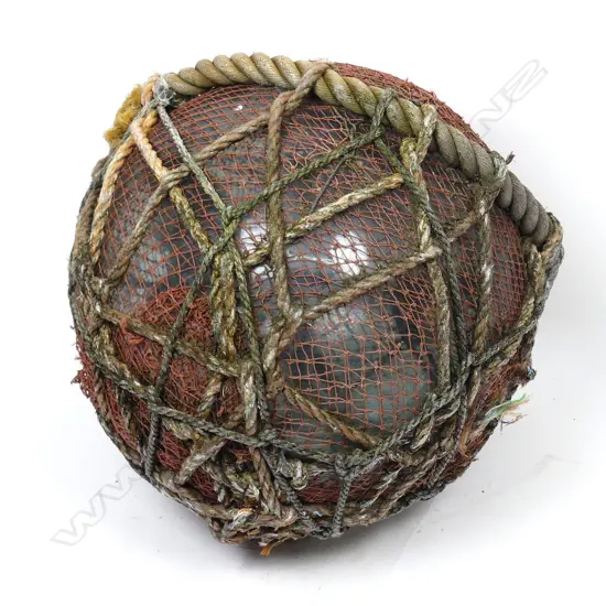 A glass fishing float