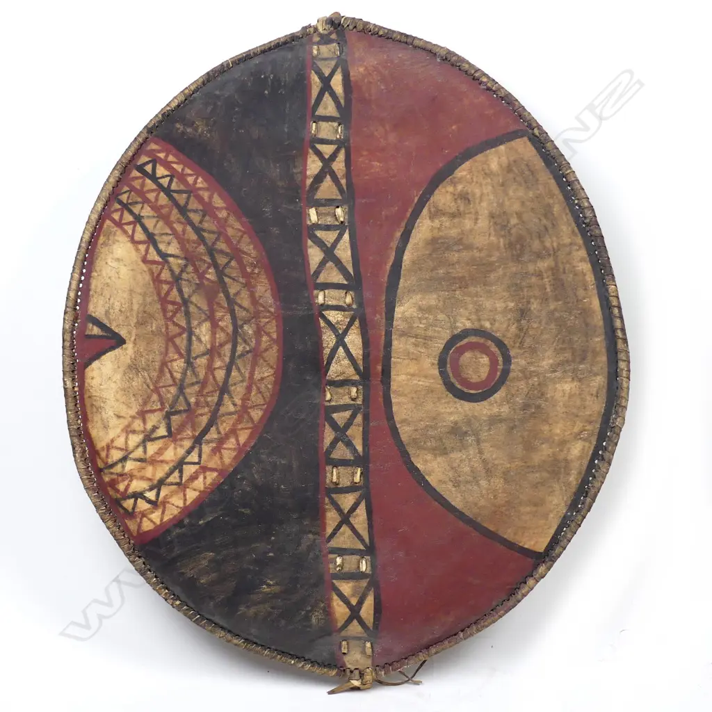 A vintage Kenyan Maasai tribal shield Image 1++