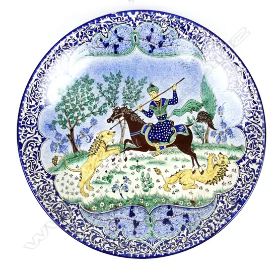 An Islamic ceramic wall charger