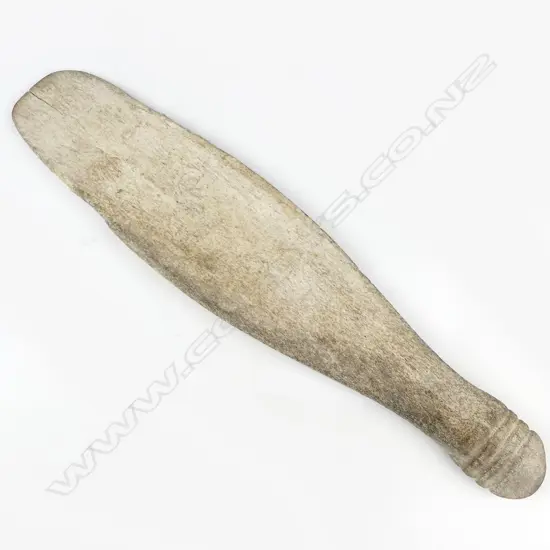An old Maori whalebone patu