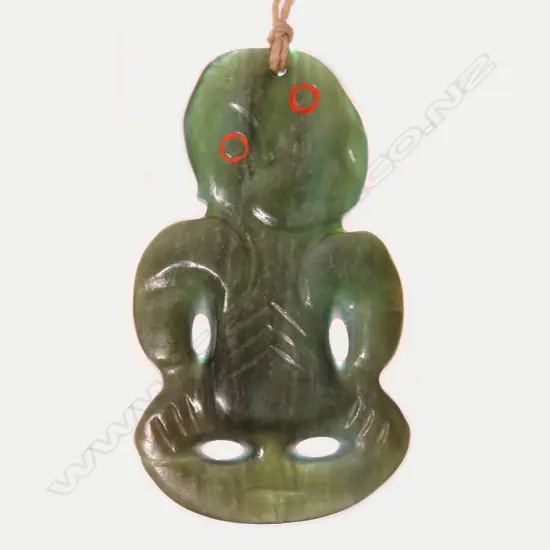 A 19th/20thC Maori rare bowenite pounamu hei tiki