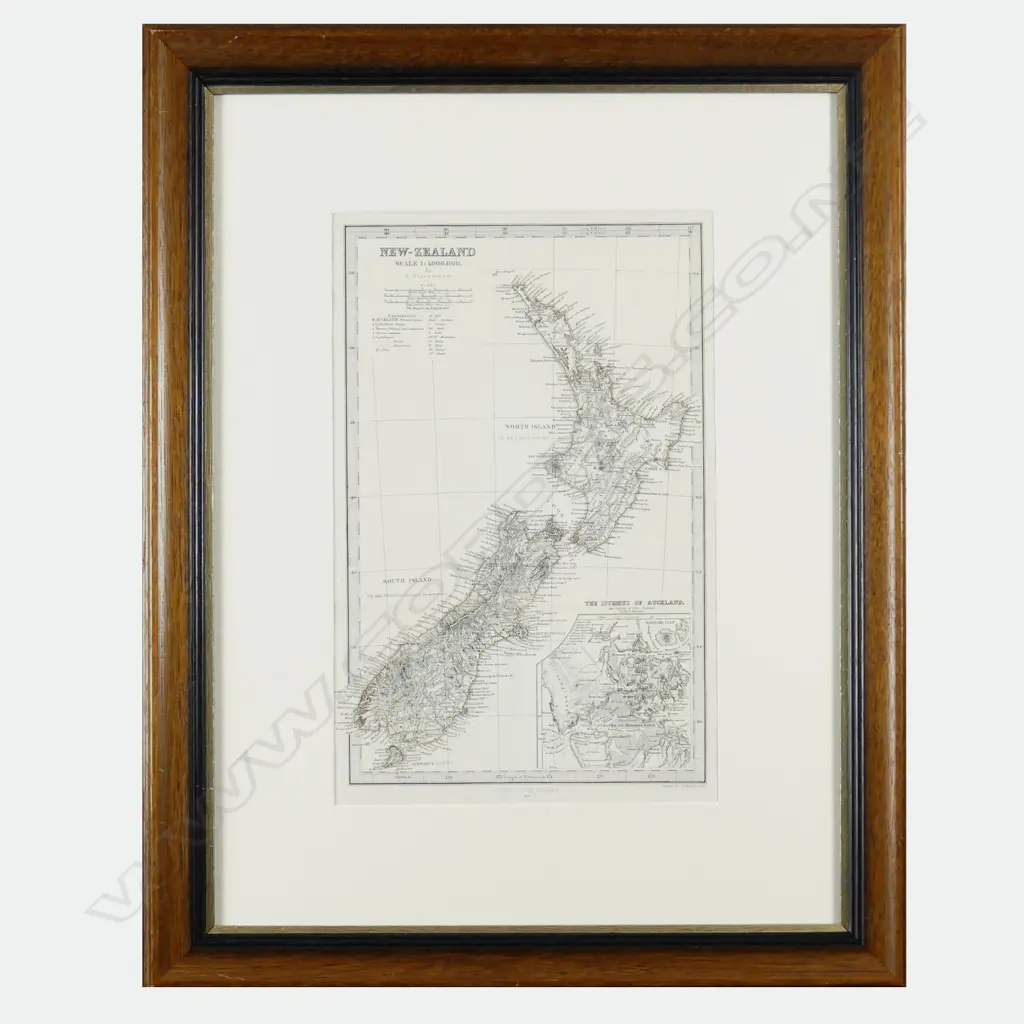 A map of New Zealand by A Petermann Image 1++