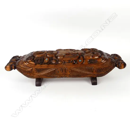 A c.1970s well carved waka huia