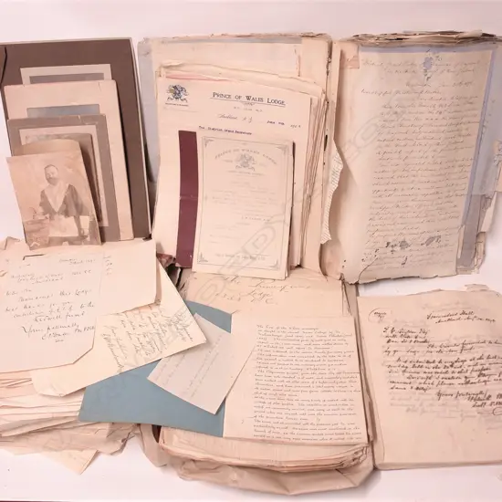 A selection of mainly 19thC documents pertaining to the 'Prince of Wales (Masonic) Lodge'