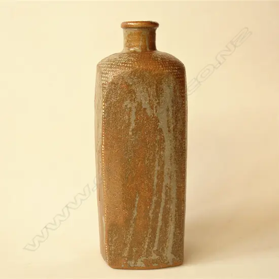 William Marshall (St.Ives) studio pottery tall square bottle