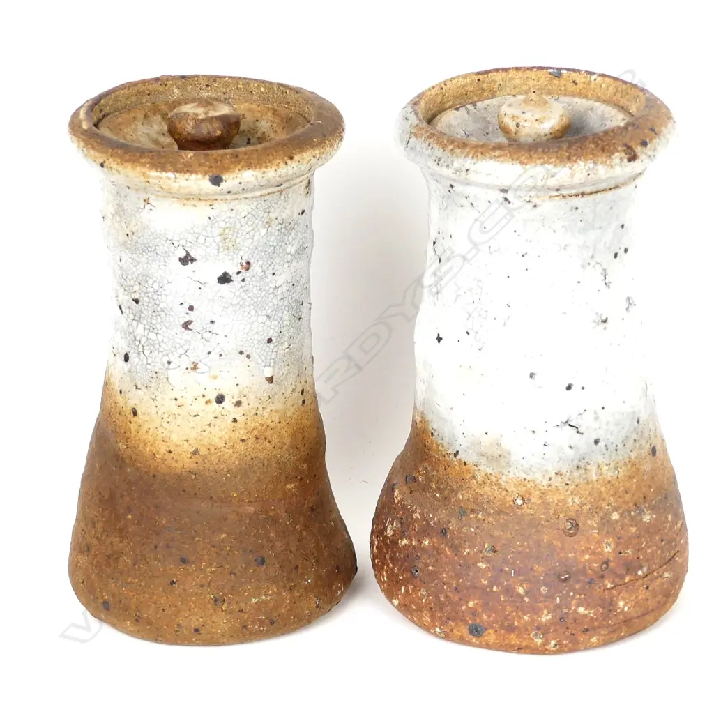 Two Andrew van der Putten lidded jars Image 1++