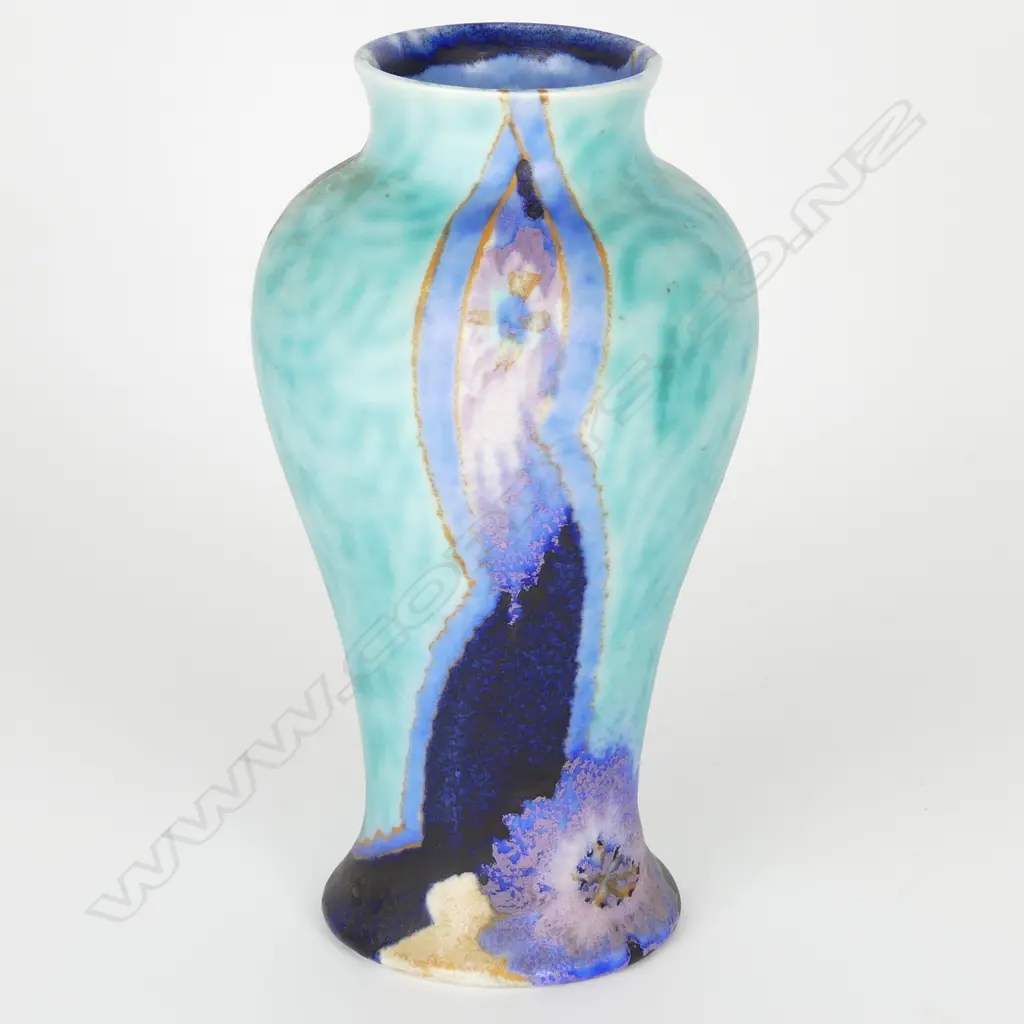 A Clarice Cliff 'Inspiration' Aster baluster vase Image 1++