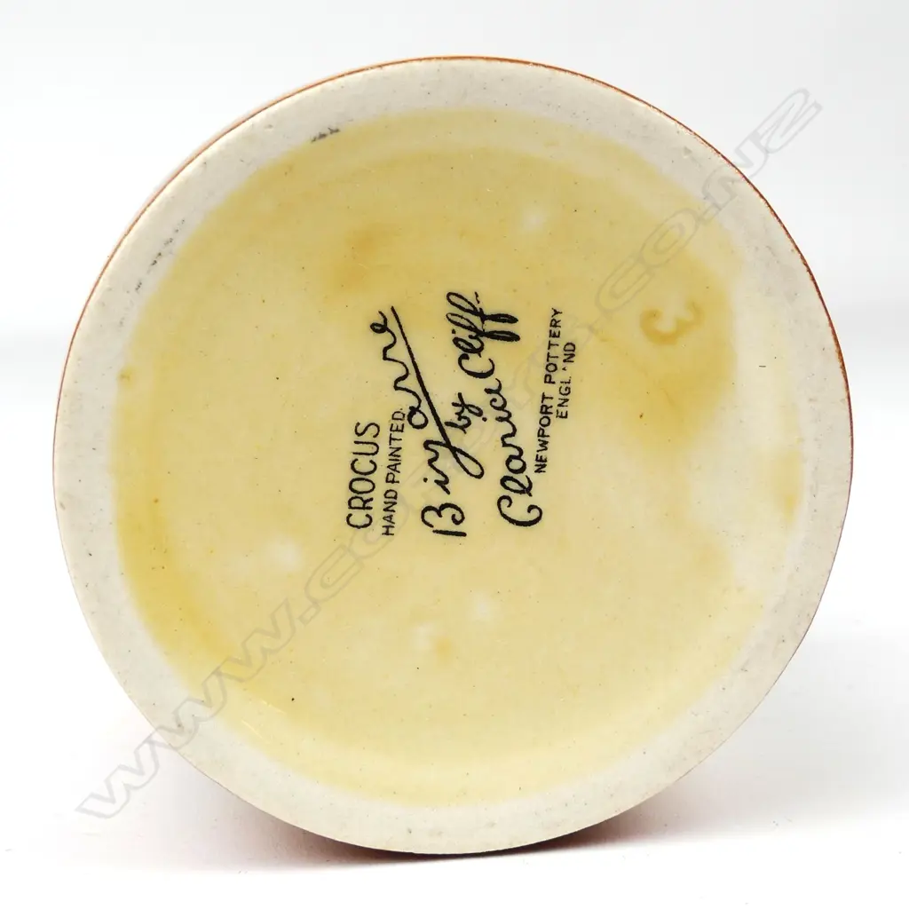 A Clarice Cliff Bizarre honey pot Image 1++