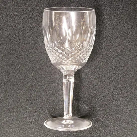 Eight Waterford crystal 'Colleen' red wine goblets