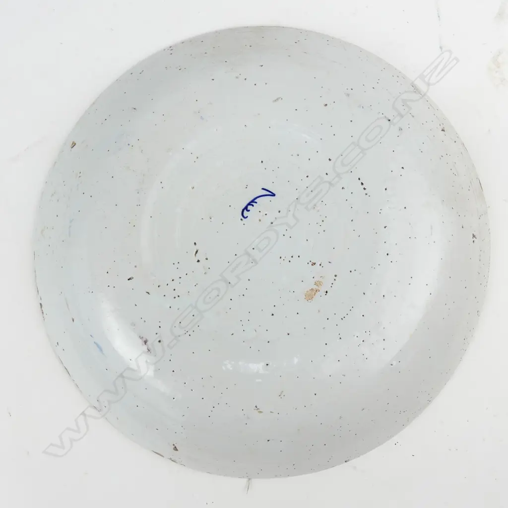 A delft blue and white tin glaze shallow dish Image 1++