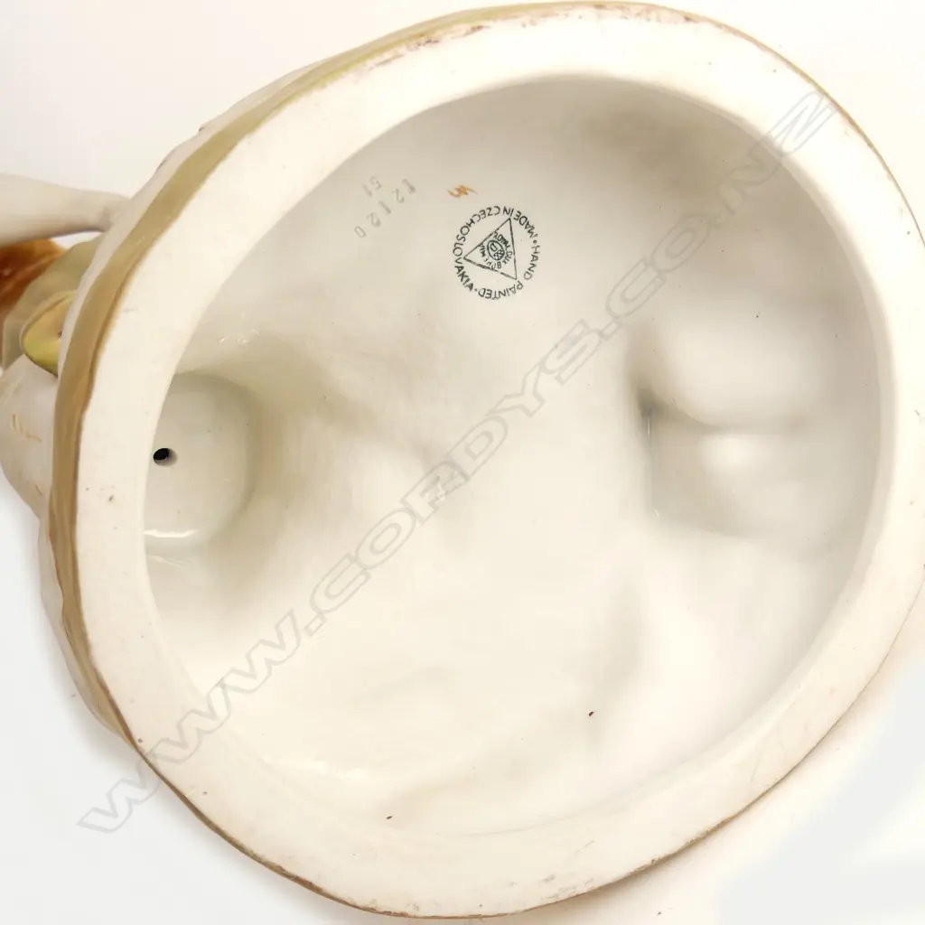 A large Royal Dux china figure of a young woman Image 1++