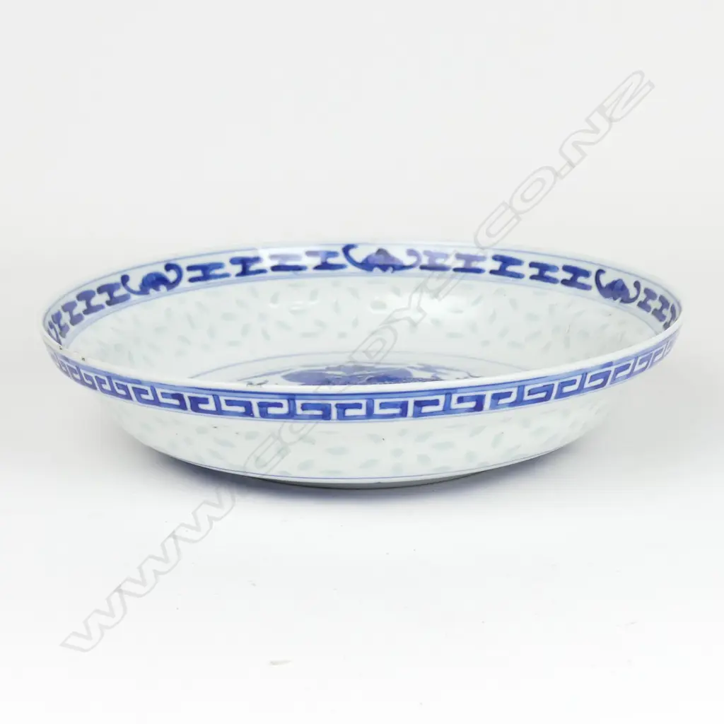 A Chinese 'rice grain' porcelain bowl Image 1++