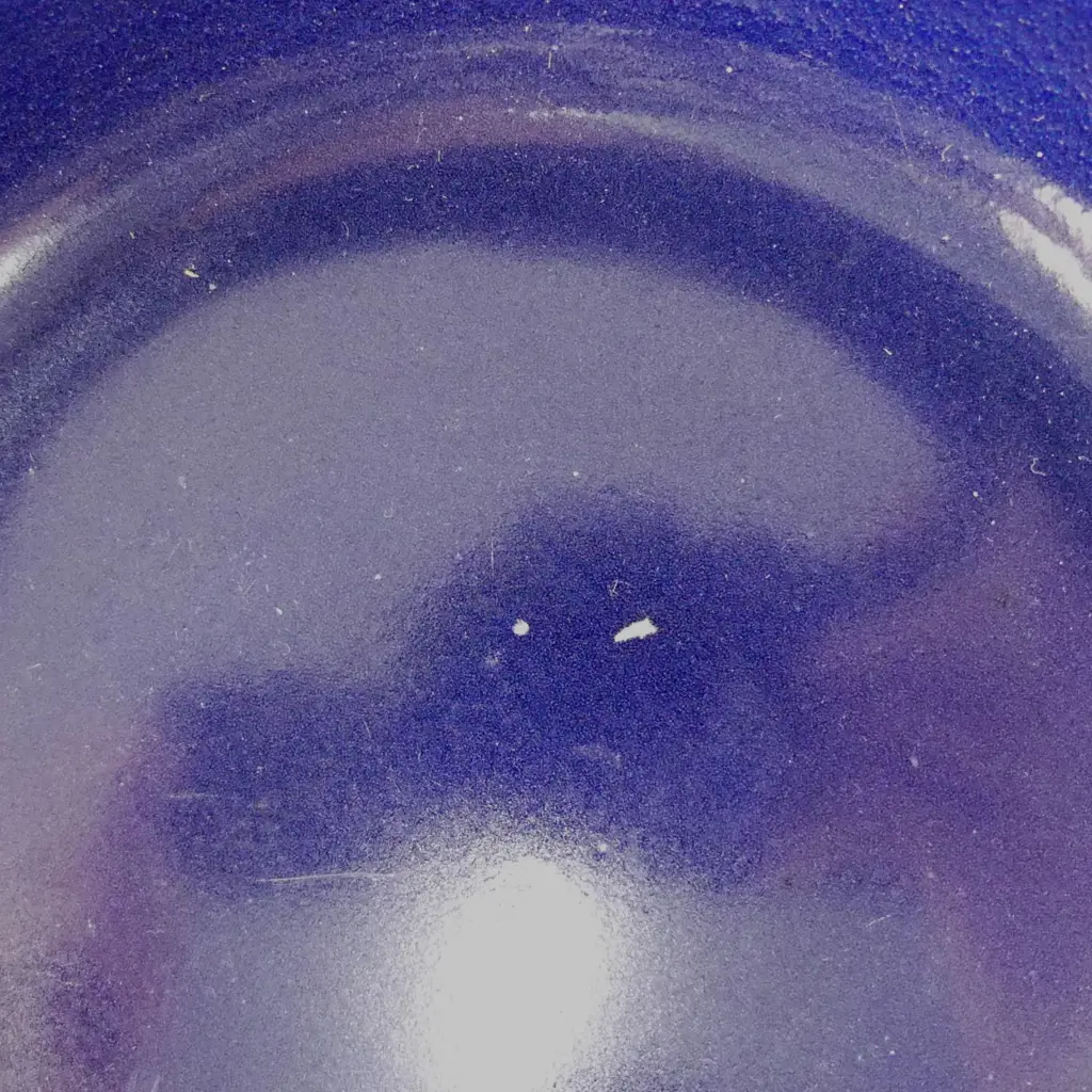 A Chinese monochrome blue glazed footed bowl Image 1++