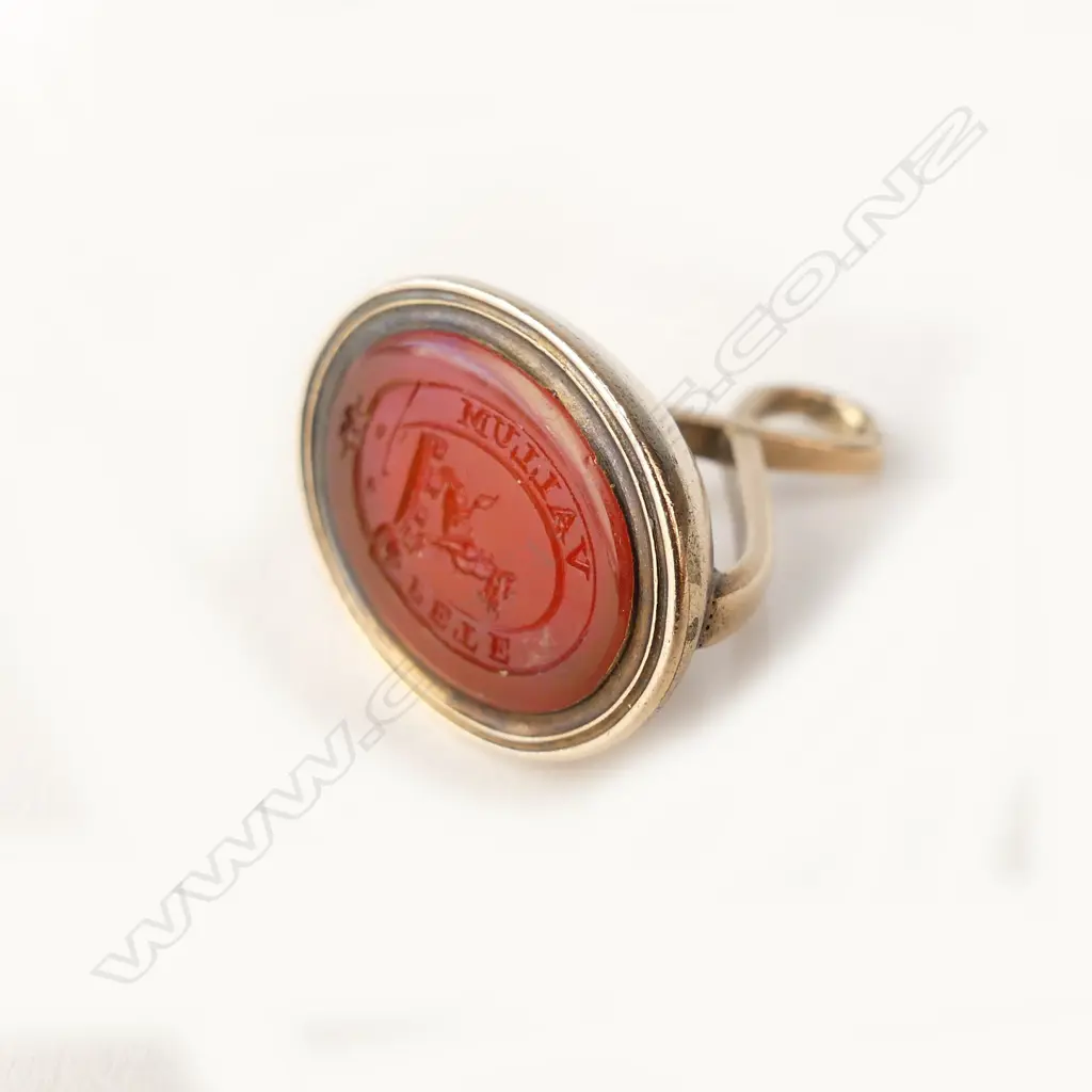 A 15ct rose gold mourning seal Image 1++