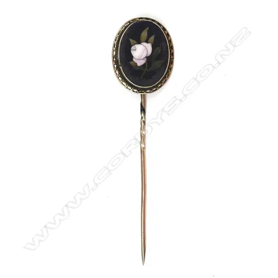 A pietra dura stick pin