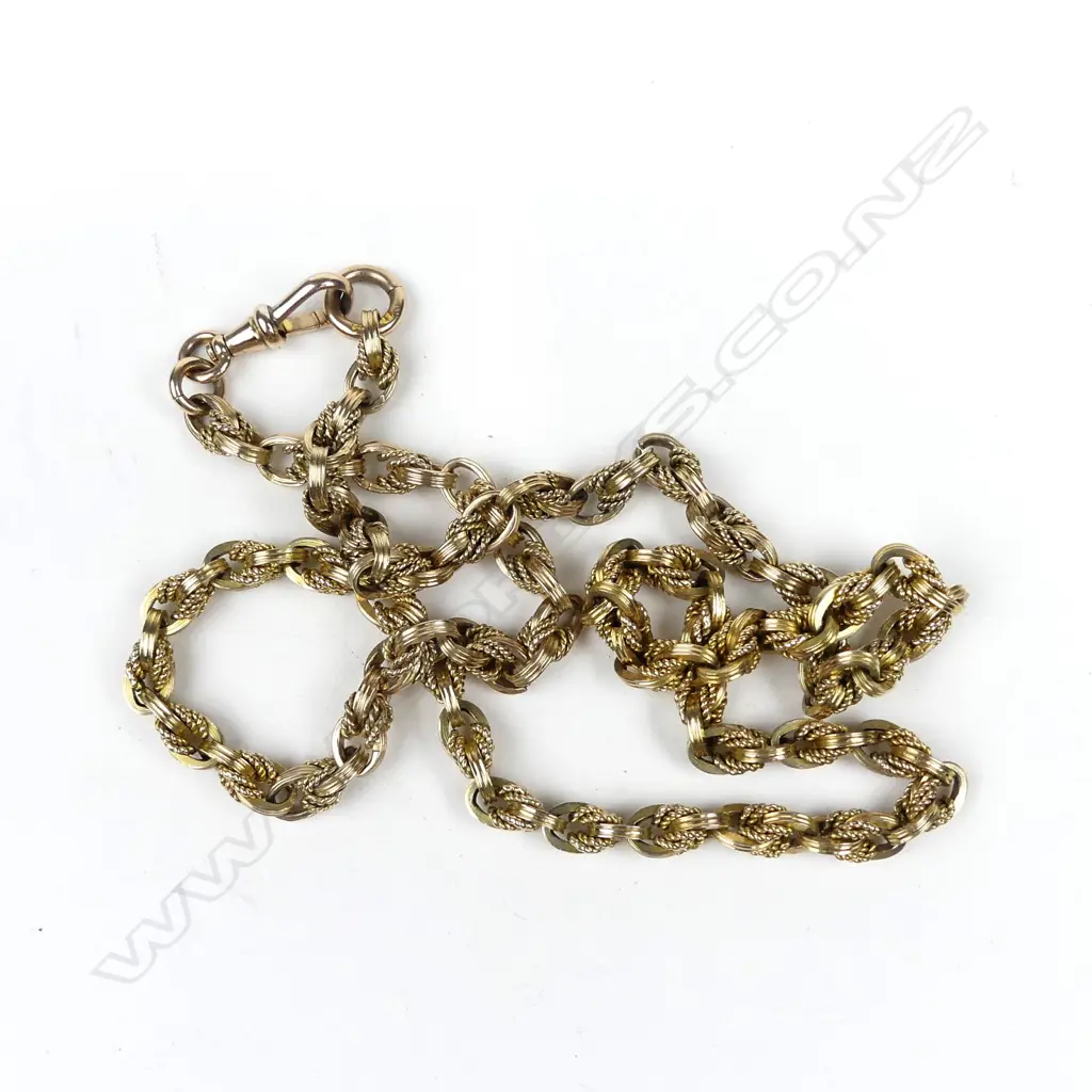 A heavy vintage 9ct gold chain Image 1++