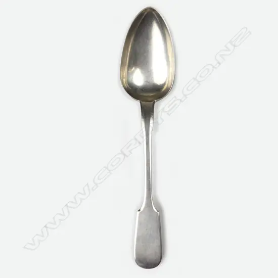 A Russian silver tablespoon