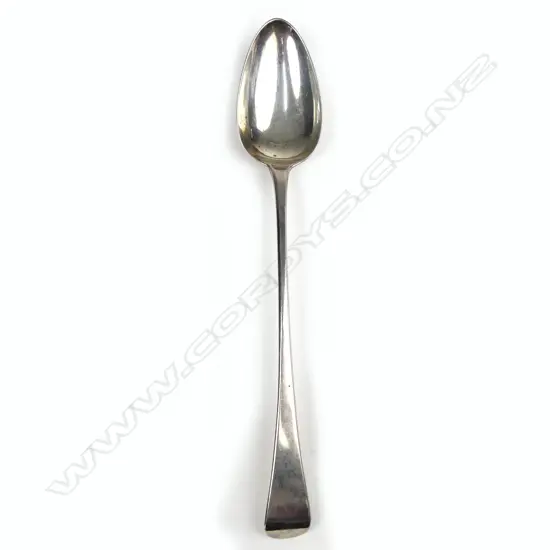 A George III silver basting spoon