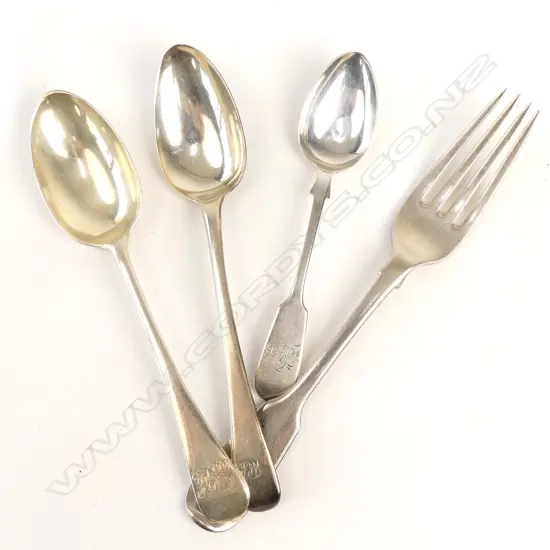 Assorted silver cutlery