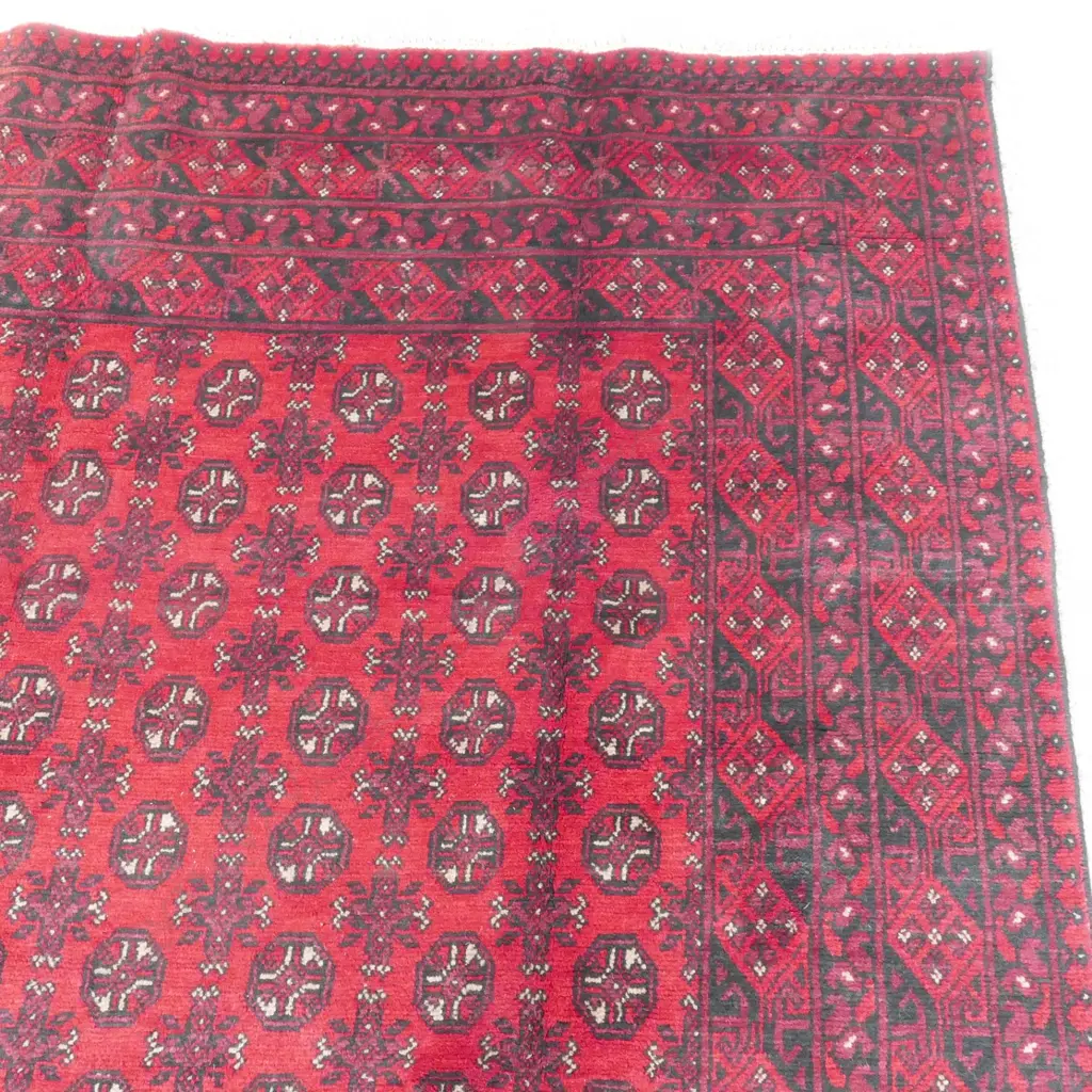 A hand knotted Turkoman carpet Image 1++