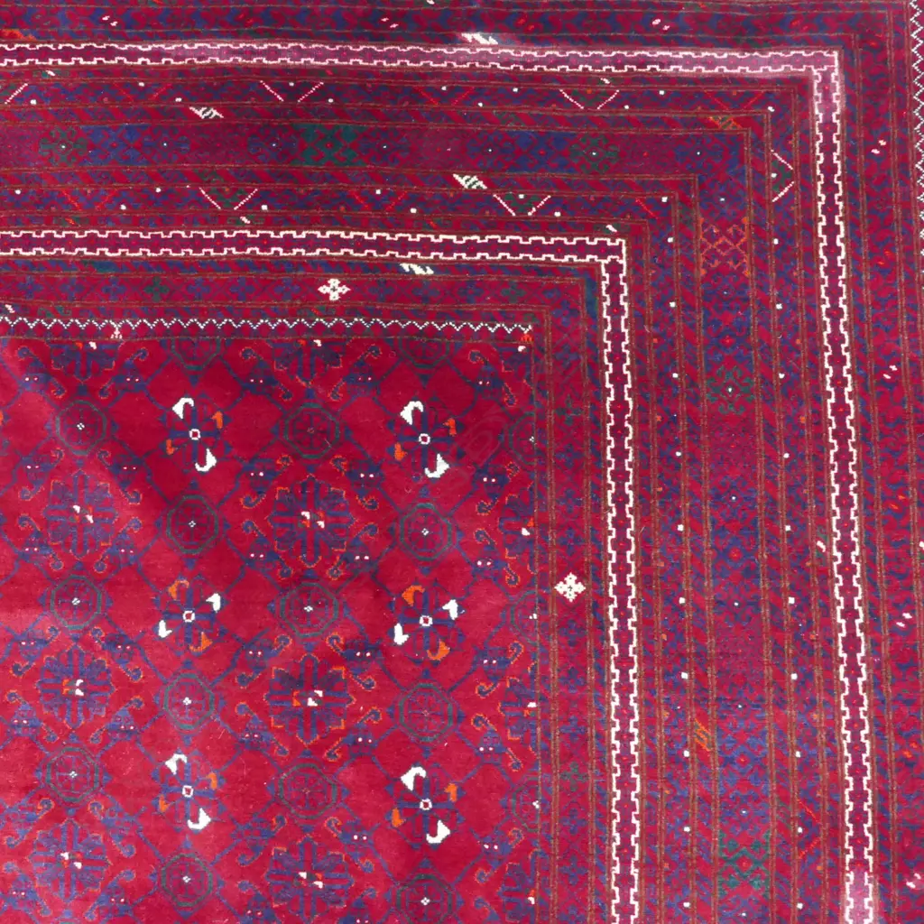 A fine Afghan hand knotted Bashiri carpet Image 1++