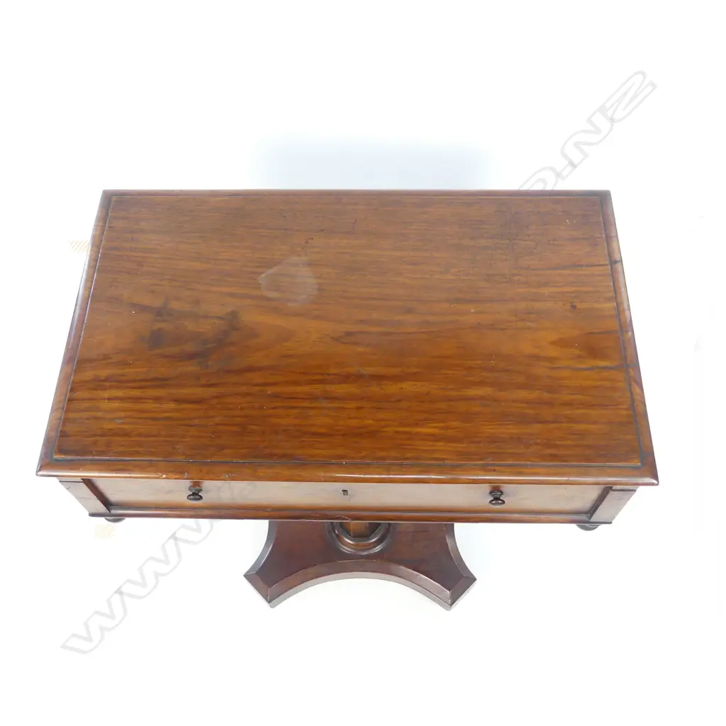A Victorian mahogany worktable Image 1++