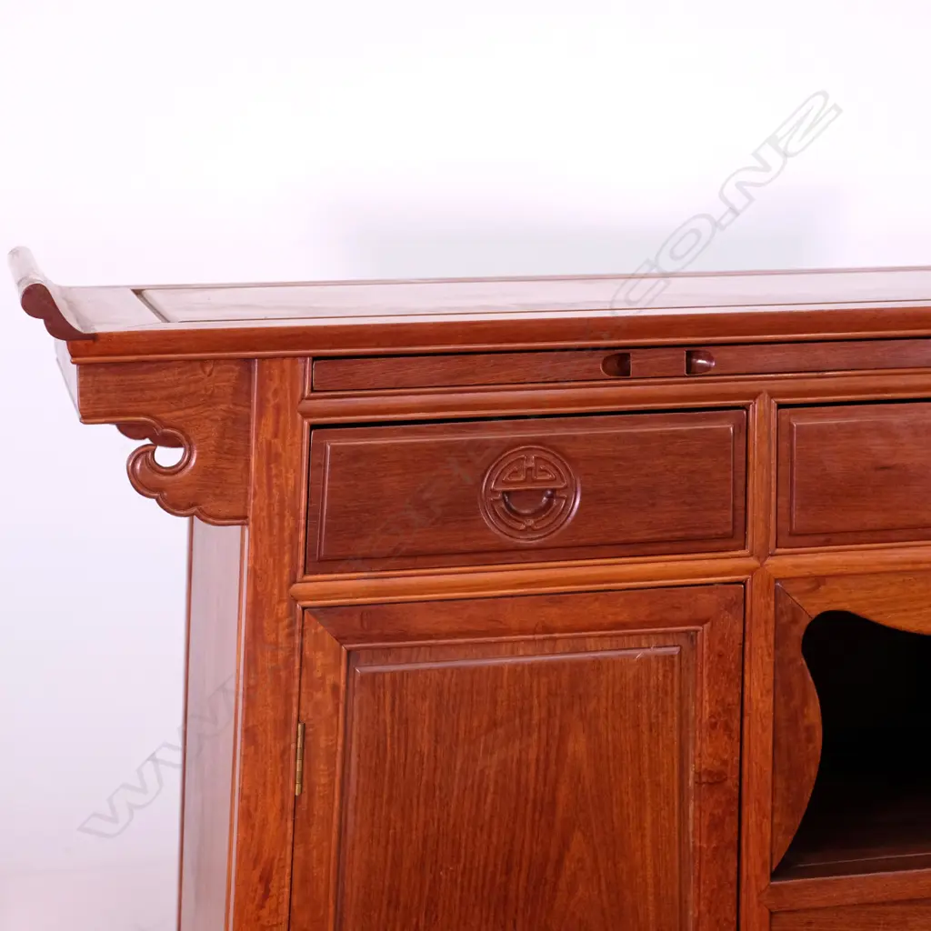 A Chinese rosewood sideboard Image 1++